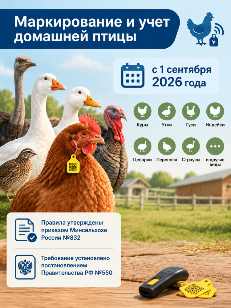 Маркирование и учет домашней птицы
